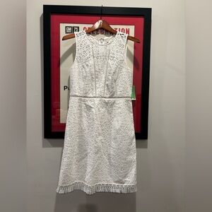 NWT Lilly Pulitzer White Sleeveless Lace Midi Dress